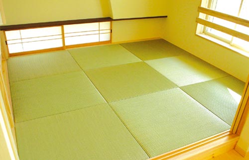 七島表の縁無し畳